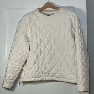 Athleta Retroplush Quilted Crewneck Sweatshirt